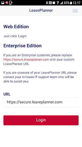 LeavePlanner Screen 2