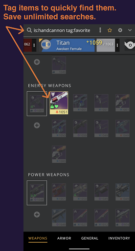 Destiny Item Manager Screen 2