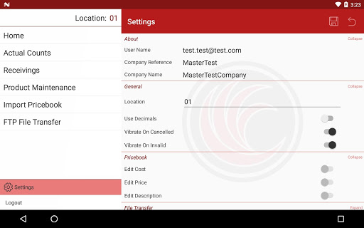 RRS - CSMFlex Scanner Screen 3