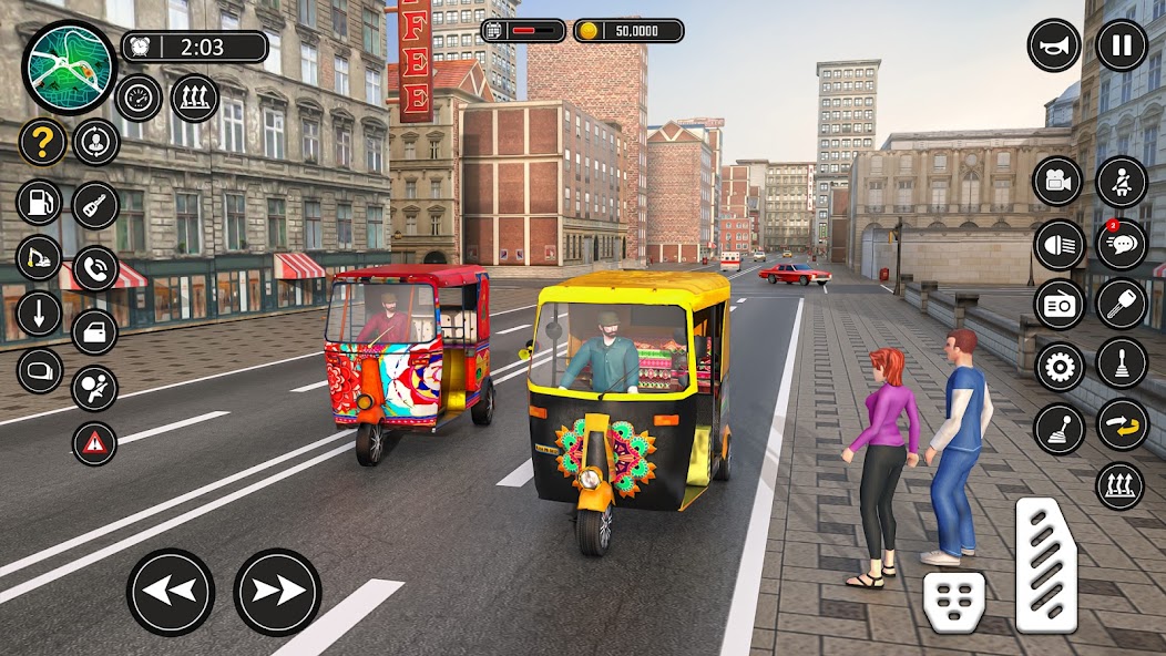 Modern Rickshaw Driving Games 2.1.8 APK + Мод (Unlimited money) за Android