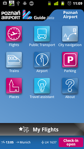 Android application Poznań Airport Guide screenshort