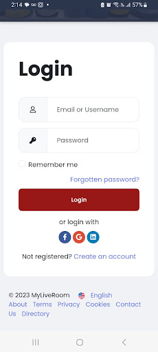 Android application MyLiveRoom screenshort
