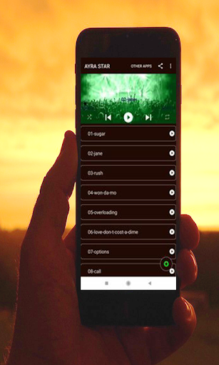Android application ayra star - songs screenshort