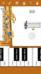 Captura 4 3D Saxofón Notas - Como Tocar android