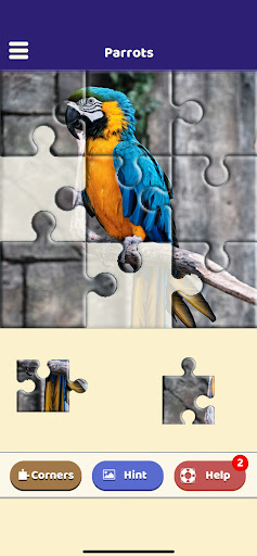 Android application Parrot Love Puzzle screenshort