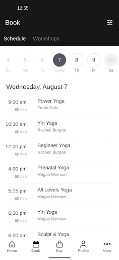Tula Yoga Riverside Screen 2