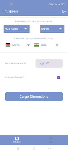 Android application FitEx screenshort