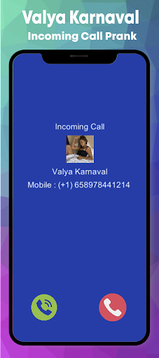 Valya Karnaval Fake Call Screen 3