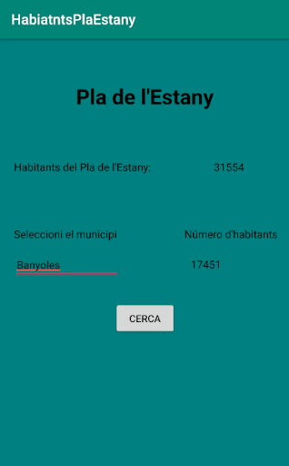 Android application Habitants del Pla de l'Estany screenshort