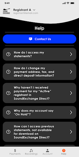 SoundExchange Screen 3