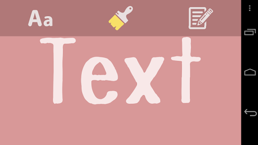 Android application Big Text screenshort