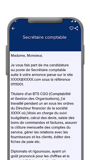 Lettre de Motivation : Modèles Screen 2
