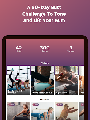 Screenshot of 30 Day Butt Lift Challenge