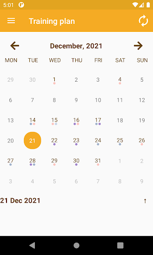 Android application CYCCESS mobile screenshort