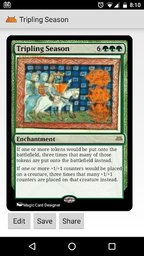 Magic Card Designer Screen 3