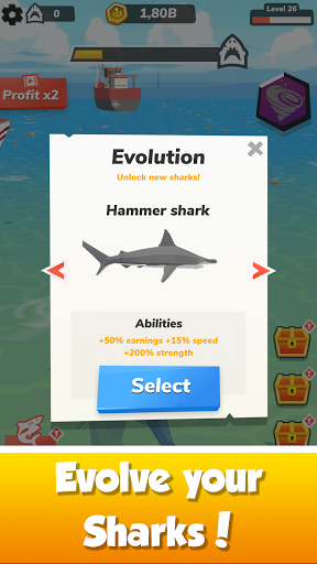 Idle Shark World: Hungry Monster Evolution Game screenshots 6
