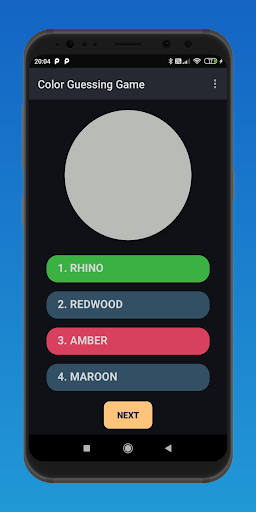Color Guessing Game Screen 3