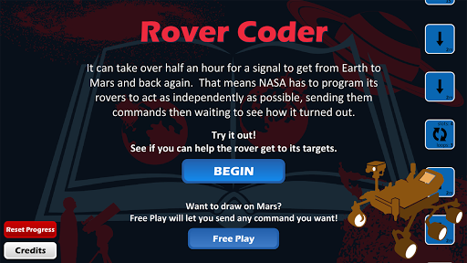 Android application Rover Coder screenshort