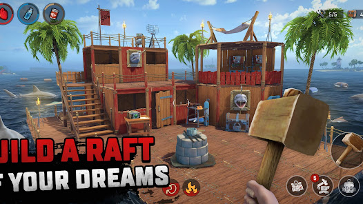 Raft Survival Ocean Nomad v1.214.0 MOD APK (Unlimited Coins, Menu) Gallery 6