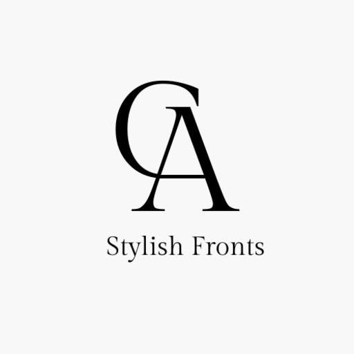 Fonts Stylish Text Making logo