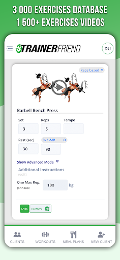 TrainerFriend Coach Screen 3
