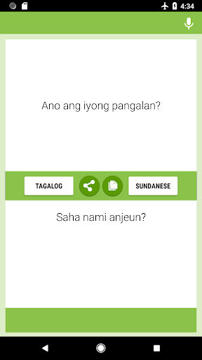 Android application Tagalog-Sunda Panarjamah screenshort
