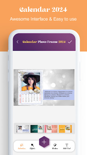 Android application Calendar Photo Frame screenshort