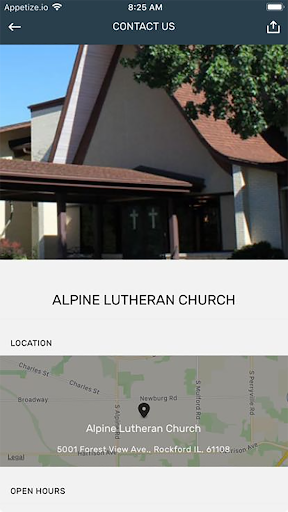 Alpine Lutheran Church Screen 3