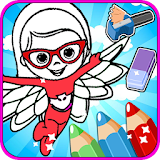 Coloring masks game for kids icon