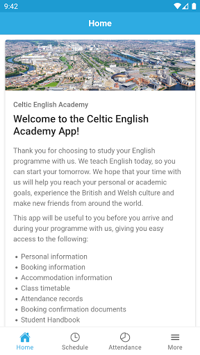 Android application Celtic English Academy screenshort