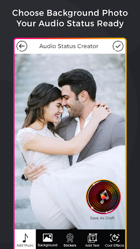 Audio Story & Status Maker App Screen 3