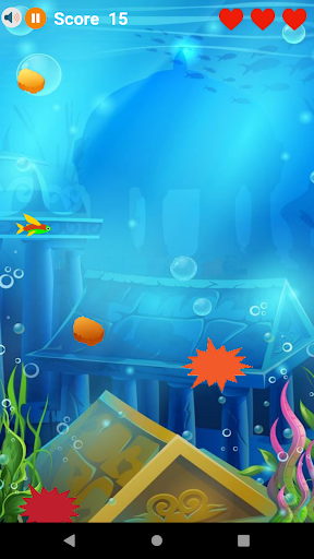 Android application Feed the fish screenshort