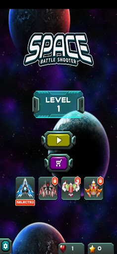 Android application Space Battle Shooter screenshort