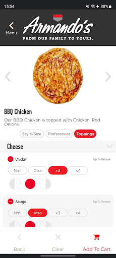 Screenshot of Armando’s