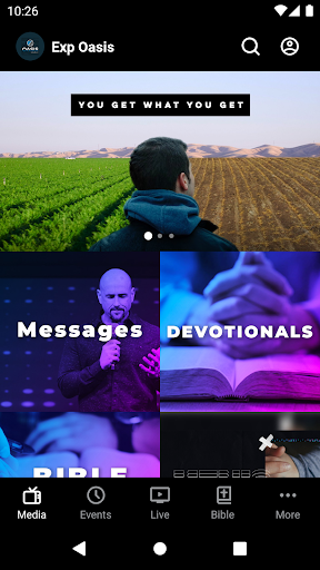 Android application Experience Oasis screenshort