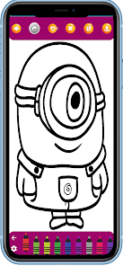 Captura 12 Coloring Book Minnionne android