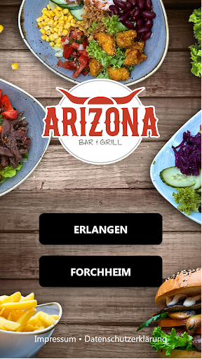 Android application Arizona Lieferservice screenshort
