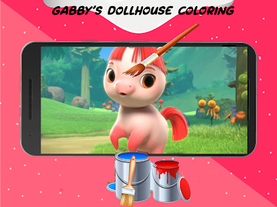 Gaby's Coloring Dollhouse Game