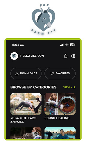 Screenshot of Farm Fit: Allison Smith