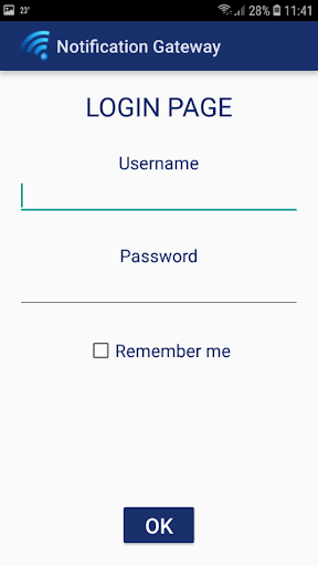 Android application Notification Gateway screenshort