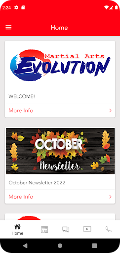 Evolution Martial Arts Screen 2