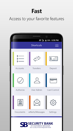 SBSWMO Mobile Banking Screen 2