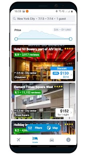 Flights Hotels Car rental Screenshot
