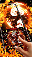screenshot of Flaming Fire Phoenix Keyboard 