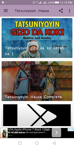 Tatsuniyoyin Hausa Screen 2