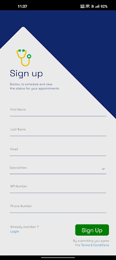 Android application VisDoc screenshort
