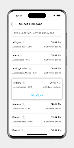 World Clock 2024 Screen 2