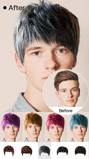 Screenshot of Hairstyle Try On app for Women