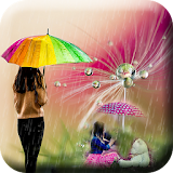 Rain Photo frame icon