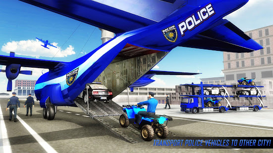 US Police ATV Quad Bike Plane Transport Game android2mod screenshots 13